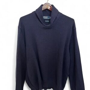 Polo by Ralph Lauren Mens XXL Cashmere Blend Navy Sweater